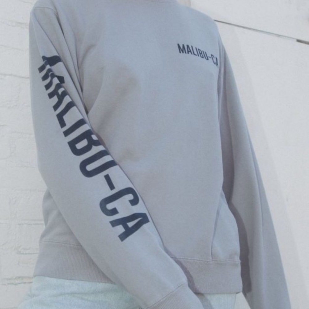 brandy melville grey crewneck sweatshirt